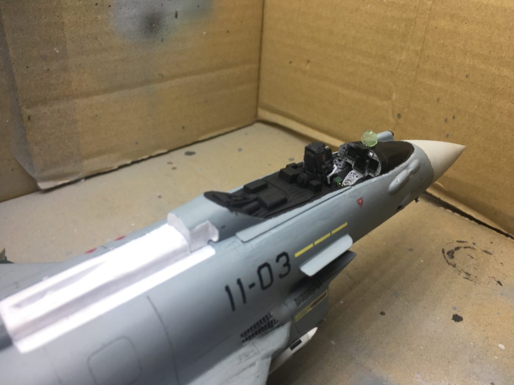 Detalles de la parte cabina del Eurofighter 1/48