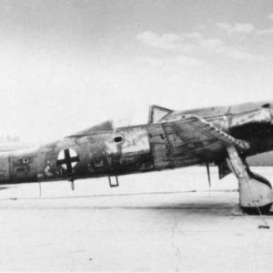 Maquetas hechas - focke-wulf-ta-152 Vista lateral foto bn