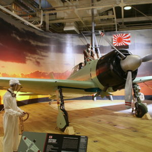 Maquetas hechas - mitsubishi-a6m1-Zero Vista frontal lateral