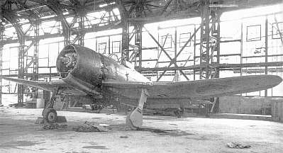 Maquetas hechas - mitsubishi-a7m-reppu Vista frontal lateral foto bn