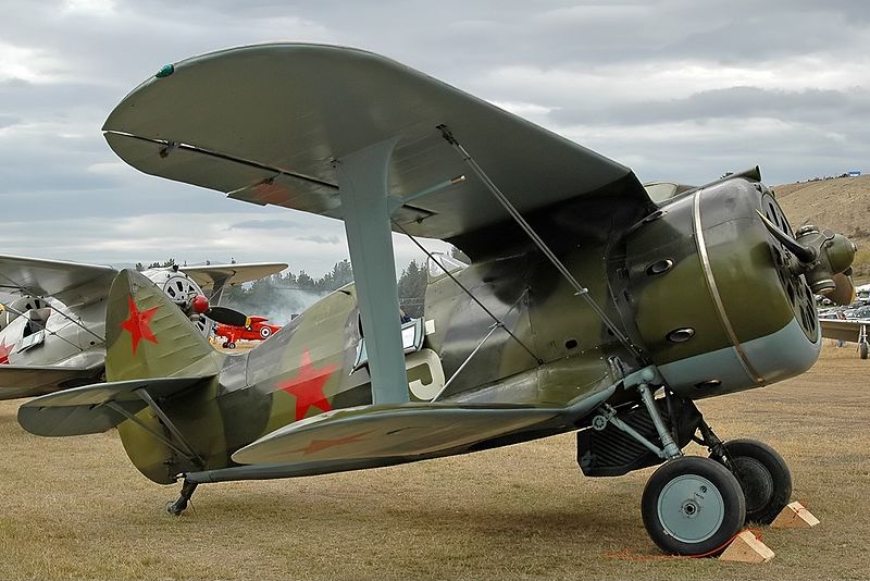 Maquetas hechas - polikarpov-i-153-dm-4 Vista lateral