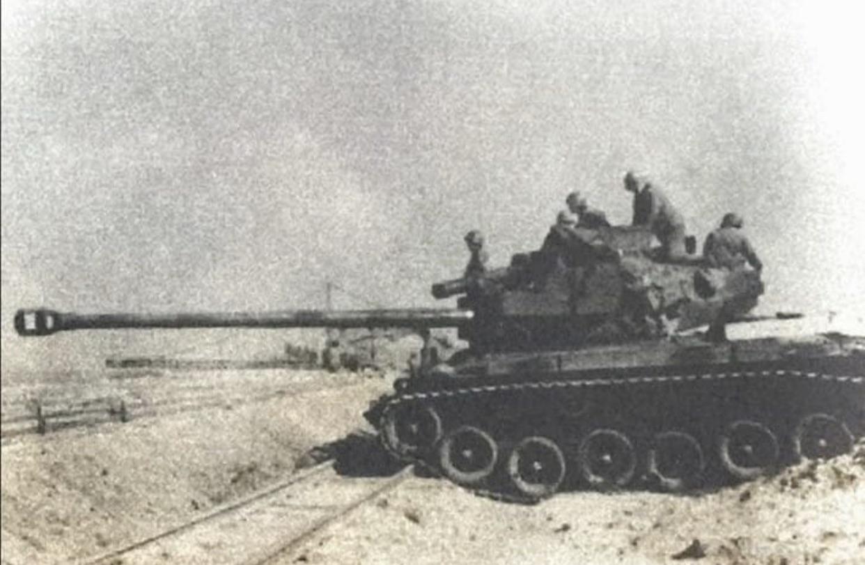 Maquetas hechas - T26E4 SuperPershing Vista lateral