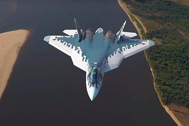 Maquetas hechas- SU 57 Vista frontal