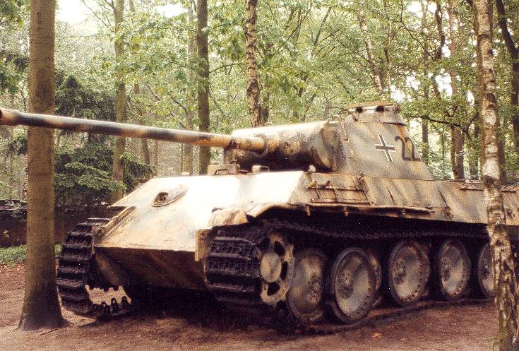 Maquetas Hechas- Panzer V Panther (Pantera) Vista lateral
