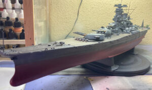 Maquetas Hechas - Yamato Vista frontal-lateral