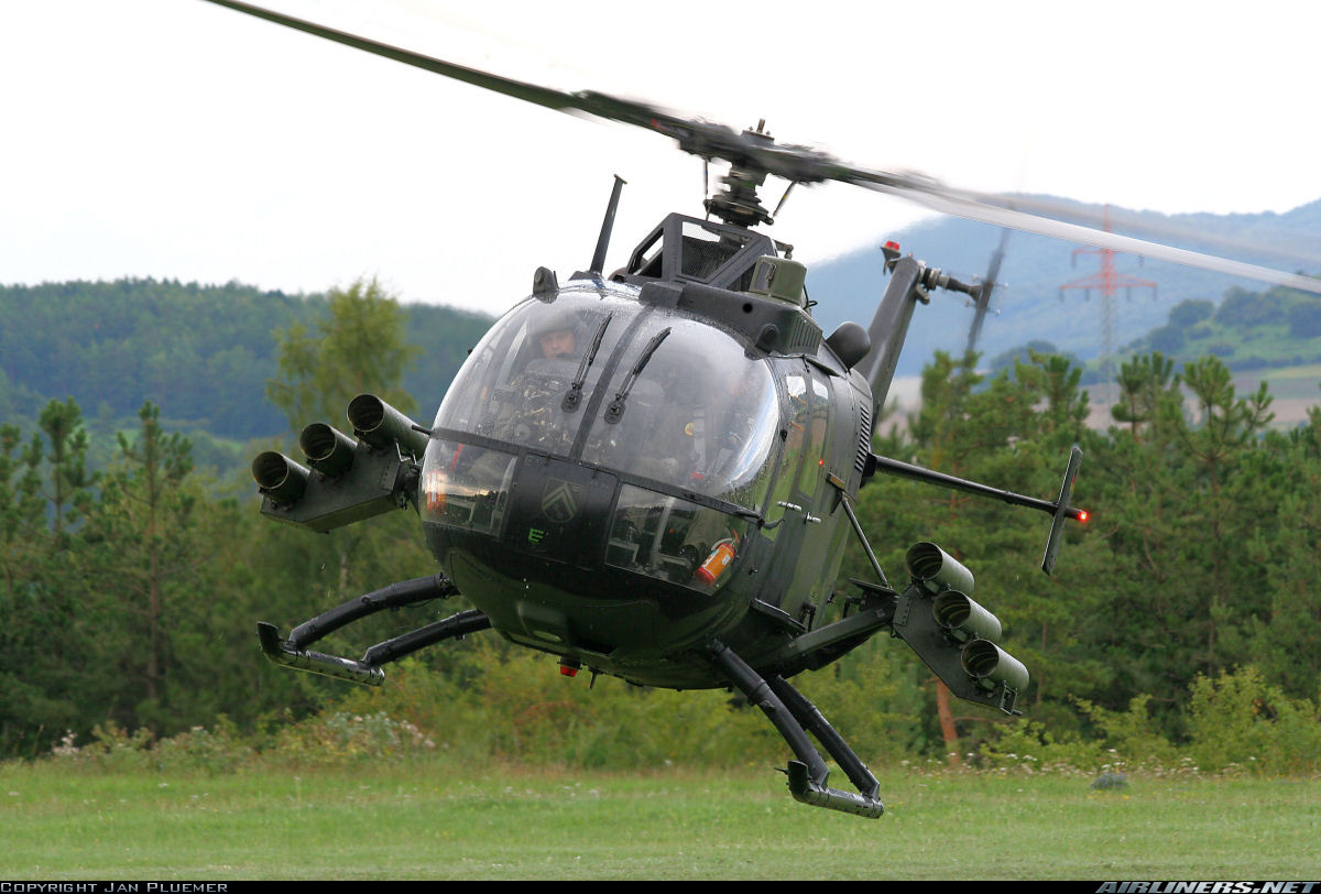 Maquetas hechas - Bo-105 Vista frontal