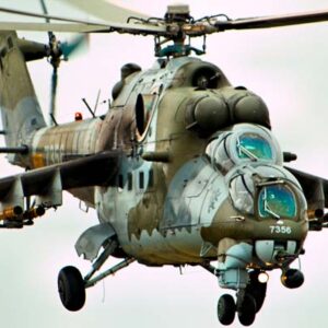 Maquetas hechas - Mil Mi-24 Hind Vista frontal