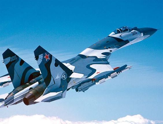 Maquetas hechas - Sukhoi Su-37 Vista lateral-trasera