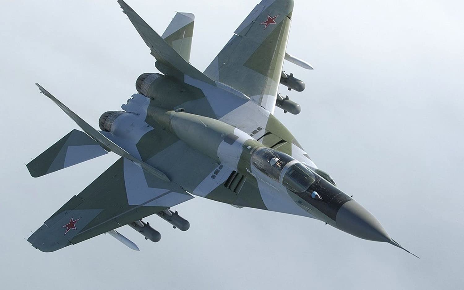Maquetas hechas - Mikoyan-Gurevich MiG 33 Fulcrum-E Vista superior