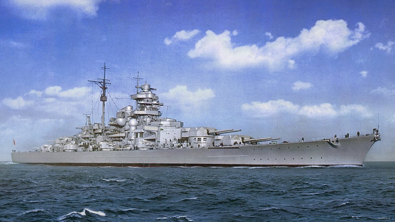 Maquetas hechas - Bismarck Vista lateral