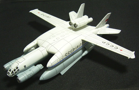 Maquetas hechas - Bartini-Beriev VVA-14 Vista superior