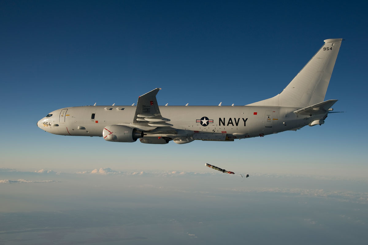 Maquetas hechas - Boeing P-8 Poseidon Vista trasera